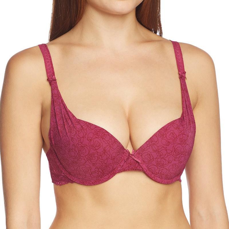 Sassa Fuchsia Deep Plunge Push-Up Bra