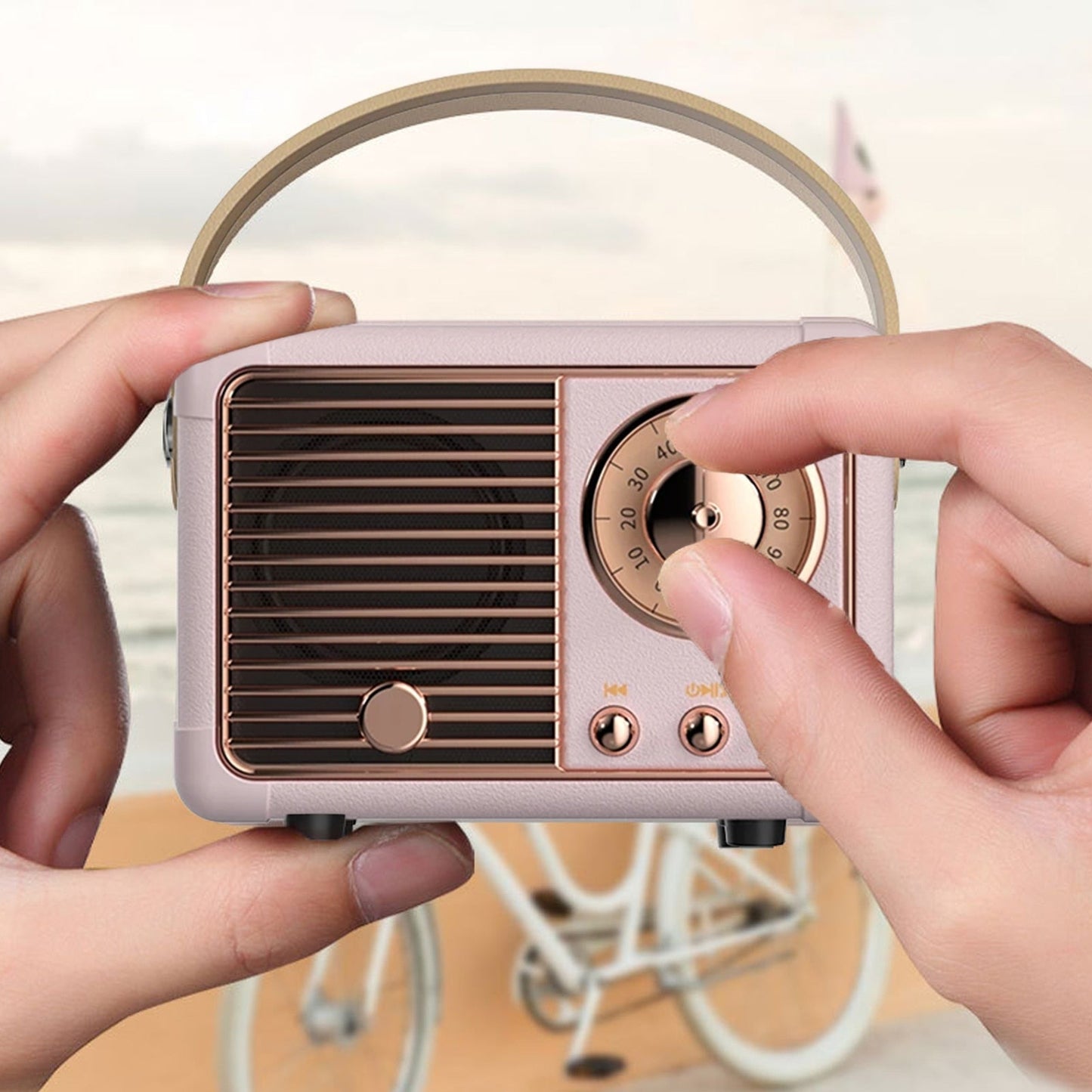 Bluetooth Compact Retro Speakers with Radio