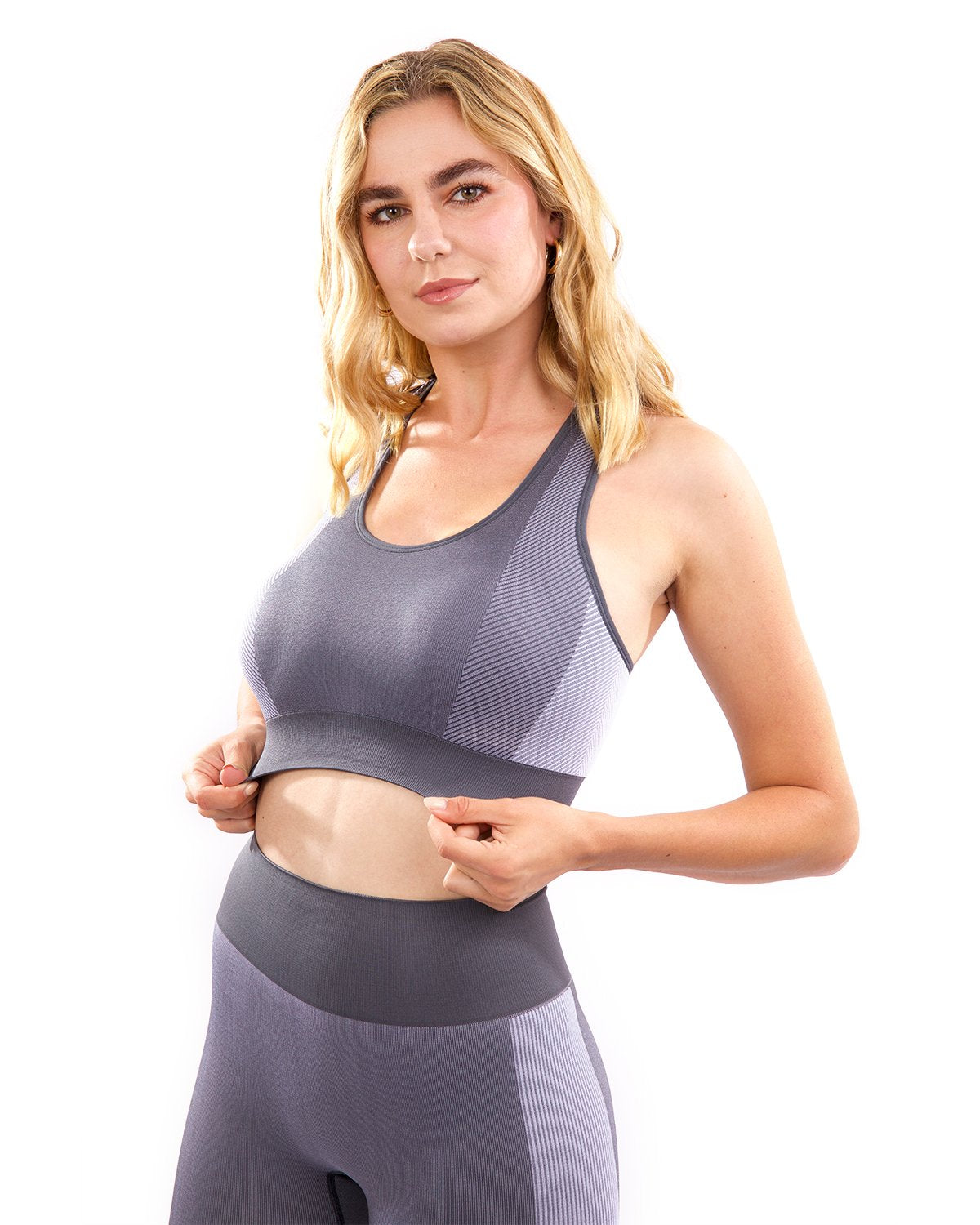 Arleta Seamless Sports Bra - Grey